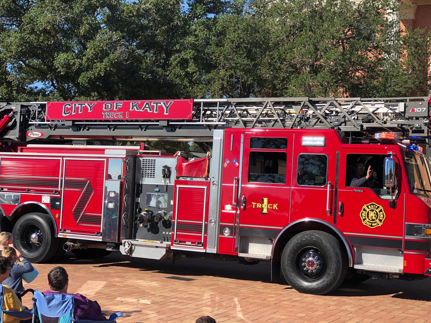 Katy Fire Truck No. 1 made an appearance at the parade.